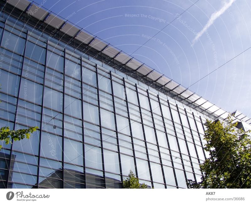glass house House (Residential Structure) Building Mirror Clouds Architecture Glass