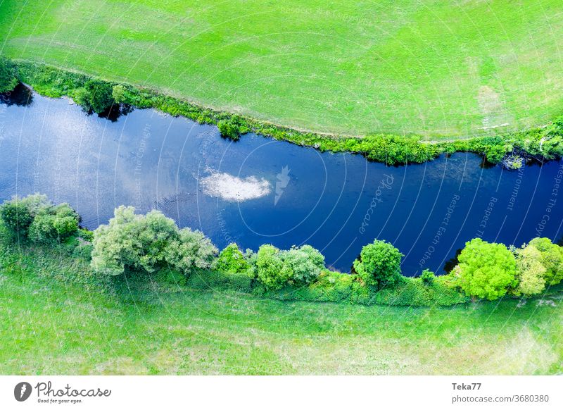 #The river from above 1 River Water aerial photograph Nature Drinking water drone Geometry huts