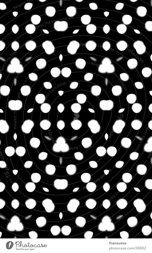 Structure No.1 Kaleidoscope Pattern Photographic technology black-white