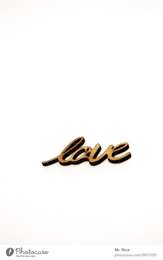 love Love Characters Emotions Letters (alphabet) Gold Yellow Romance Infatuation Display of affection With love Declaration of love Typography Wall (building)