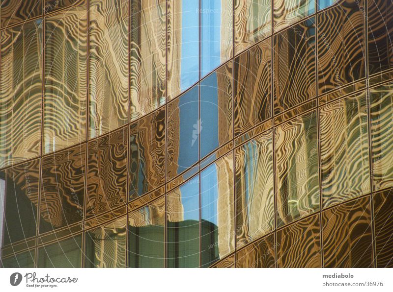 skyscraper_mirroring Places Building Reflection Moiré effect Vaulting Architecture Potsdam DaimlerChrysler Sky Glass