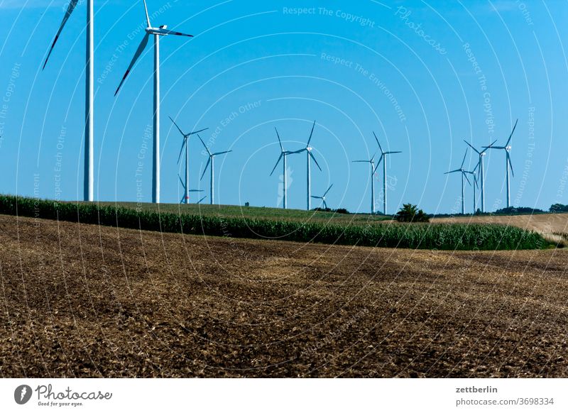 wind power acre Energy renewable wenergy Field Sky power station Agriculture Deserted Rotor Summer stro Power Generation Copy Space wide Windmill Pinwheel