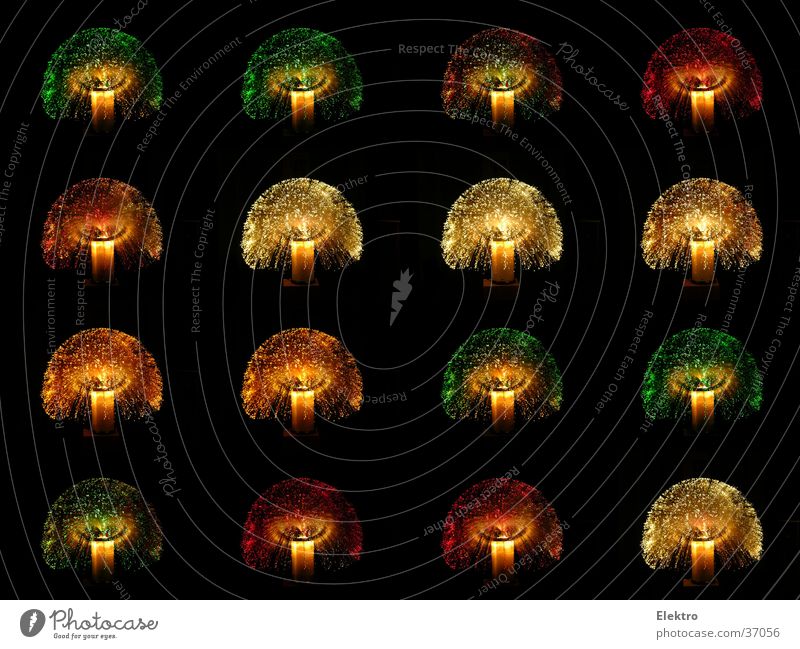 pocket fireworks Multicoloured Night Lamp Light Seventies Fiber optics Slumber Photographic technology sampler Colour Gaudy