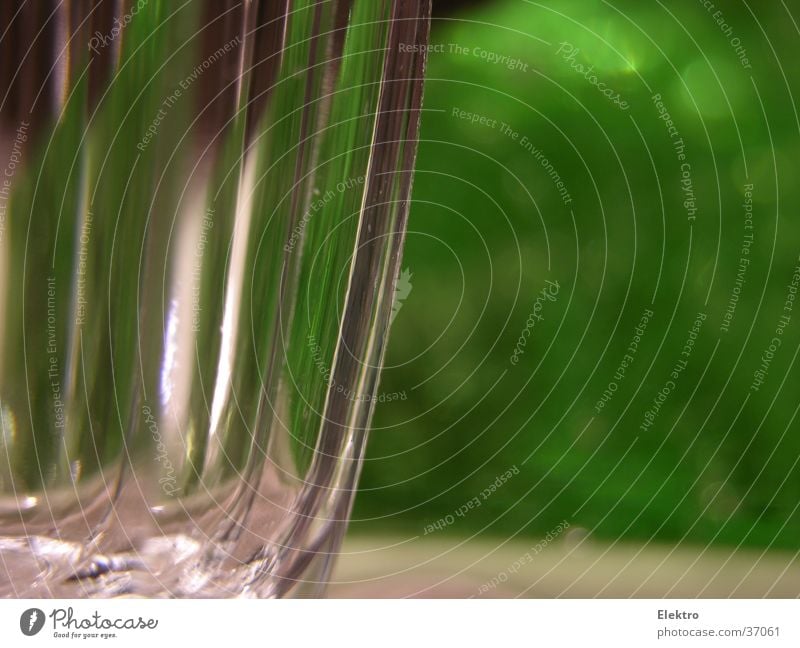 glass-green Glass Tumbler Wine glass Table Crockery Green Sparkling wine Christmas decoration Refraction Empty Macro (Extreme close-up) Close-up