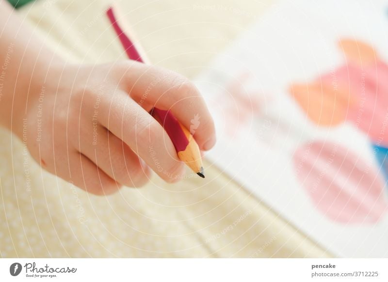 vorfreude | auf den ersten schultag Kind Stift malen zeichnen schreiben lernen Schule Bleistift