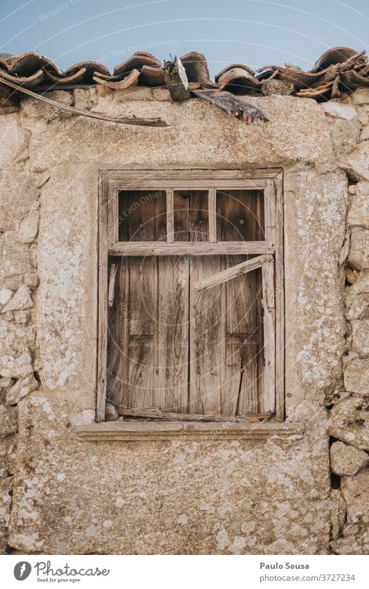 Old window Old town Old building Window Window frame Stone stone house Colour photo Building Town Exterior shot Wall (building) Wall (barrier) Architecture