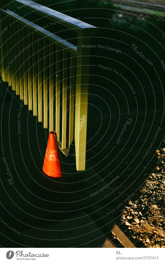 🎄 Merry Christmas 🎄 Pylon Traffic cone Skittle Transport rail Dark Red Green Arrangement Road sign Traffic infrastructure Signs and labeling Lanes & trails