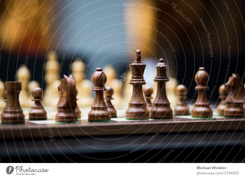 Chessboard with pawns and great depth of field action battle bishop black business challenge chess chess board chessboard chessman competition concepts conflict