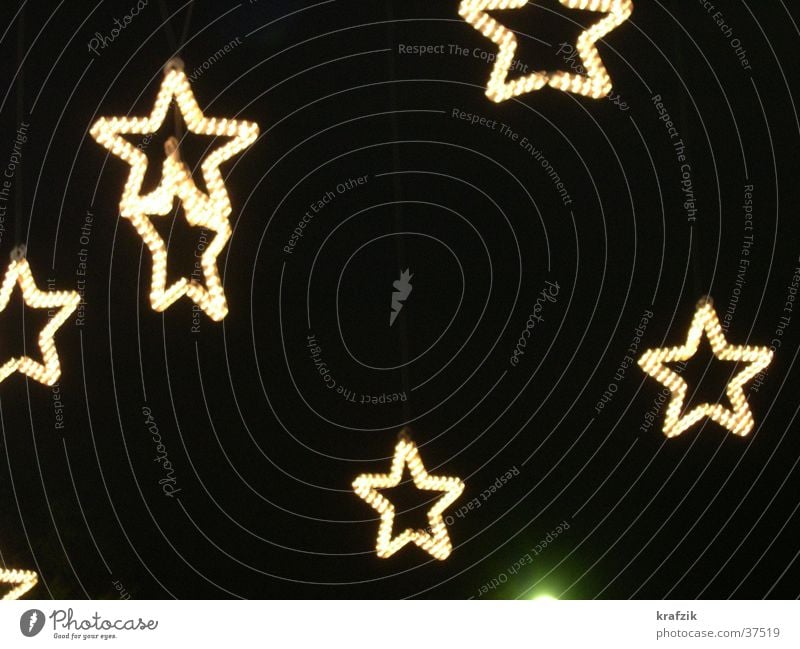 starry sky Night Obscure Star (Symbol) luminous stars Christmas & Advent Fame