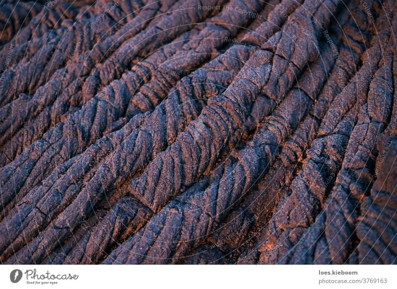 Lava string formation red and blue close up, El Hierro, Canary Islands, Spain lava el hierro abstract background brown canaryislands country destination