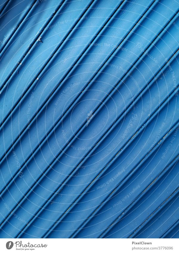 Blue gate Goal Colour photo Architecture Exterior shot Manmade structures Deserted Blue, slats, abstract, pattern, shape