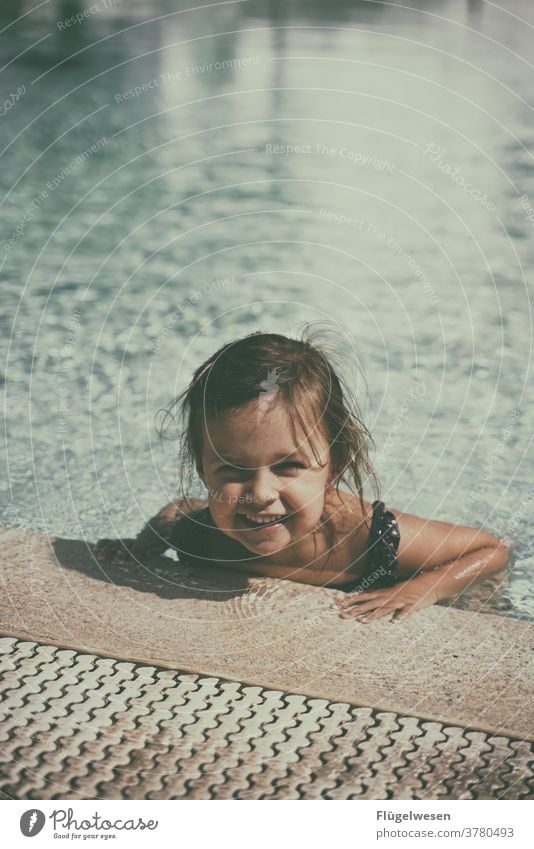 Small Reading II girl Portrait of a young girl Child Parenting Infancy Childhood dream Childhood memory vacation Vacation mood bathe pool Swimming & Bathing