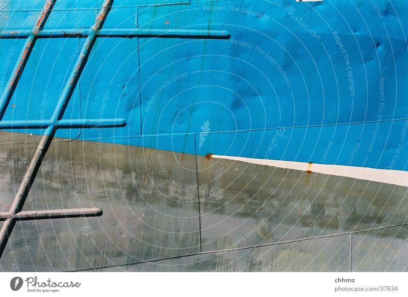 blue-grey Airbrush painting Gray Patina Diagonal Welding seam Watercraft Rust Navigation Blue Metal Ship's side shipyard color boat weldseam