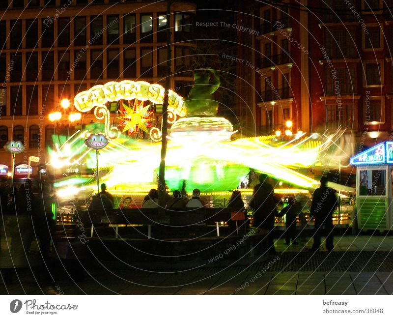 octopus Fairs & Carnivals Night Dark Bilbao Long exposure fairground attraction Illuminate