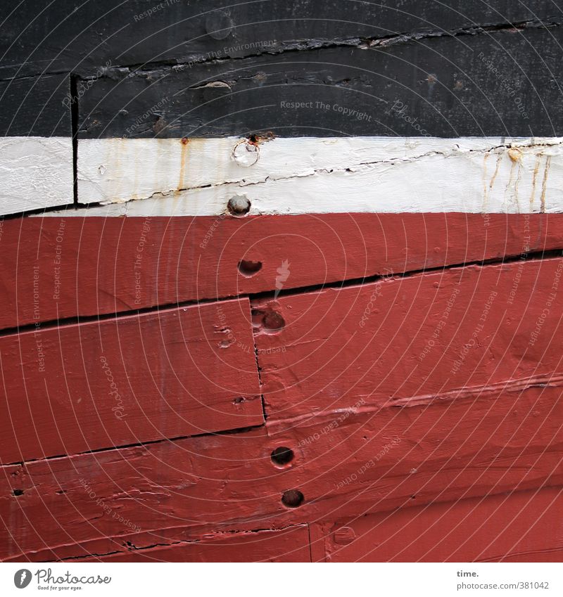 grow old with dignity Navigation Plank Wreck Maritime Nail Wood Poverty Authentic Historic Broken Trashy Red Black White Apocalyptic sentiment Contentment