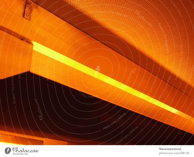Light2 Diagonal Abstract Photographic technology Foyer Orange Architecture