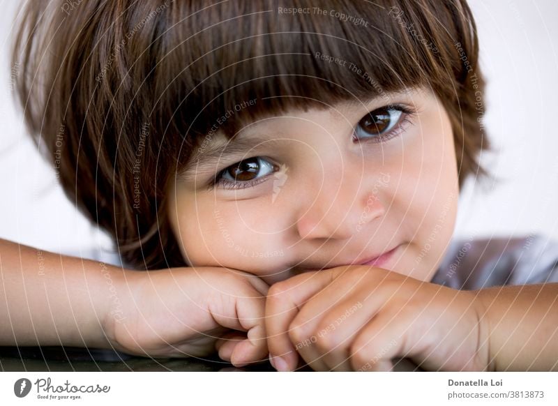 Close up little boy portrait - a Royalty Free Stock Photo from Photocase