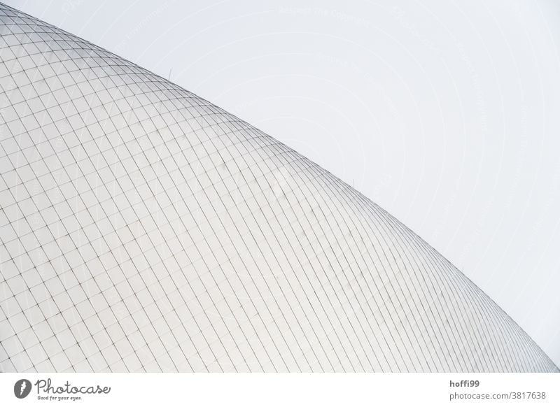 curved glass façade Glass Roof Roof construction Facade Curved Abstract Surrealism Wall (building) Modern Minimalistic minimalism Modern architecture Window