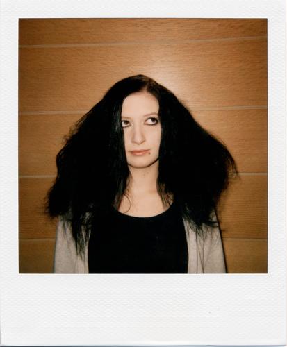 Bad Hair Day. Teenagers with hairstyle problems on Polaroid. Youth (Young adults) Human being Colour photo Feminine Young woman Interior shot Lifestyle