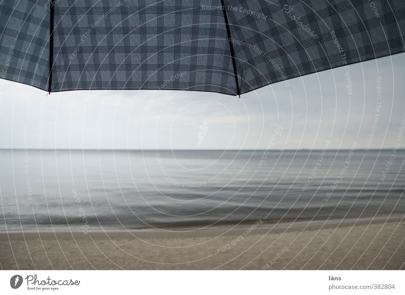 rainy day Baltic Sea Umbrella Sky Vacation & Travel Beach Sand