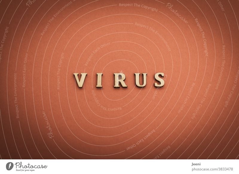 virus Virus coronavirus Word Letters (alphabet) Quarantine pandemic Risk COVID Infection sickness Risk of infection Protection Contagious Healthy guard sb./sth.