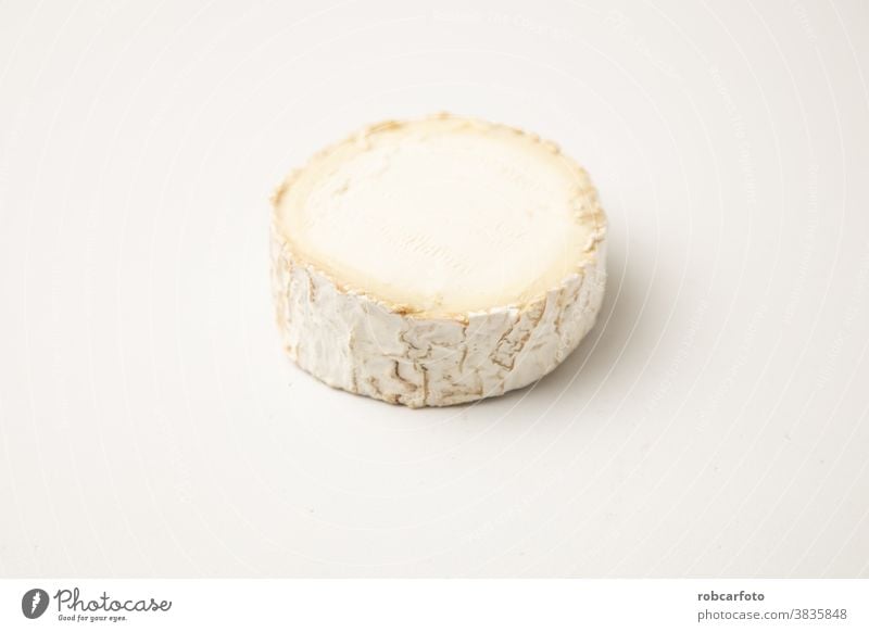 goat cheese on white background dairy fresh appetizer healthy traditional food eating milk ingredient calcium soft organic french freshness isolated gourmet