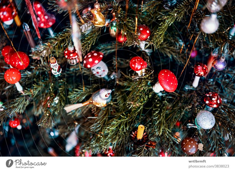 Branches Of A Crazy Christmas Tree With A Variety Of Christmas Tree Decorations A Royalty Free Stock Photo From Photocase