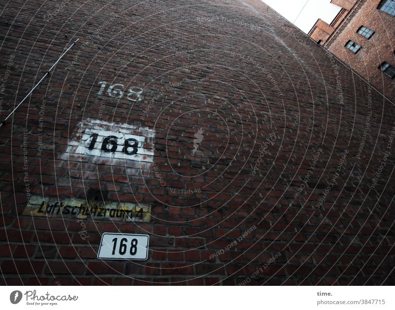 triple Perspective urban Whimsical 168 Brick Wall (building) Wall (barrier) number Backyard Clue Orientation air-raid shelter Tall Fat Firm Window