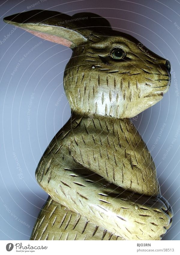 Easter bunny with a difference #2 Hare & Rabbit & Bunny Statue Spoon Odds and ends Easter Bunny Kitsch Ear Nose