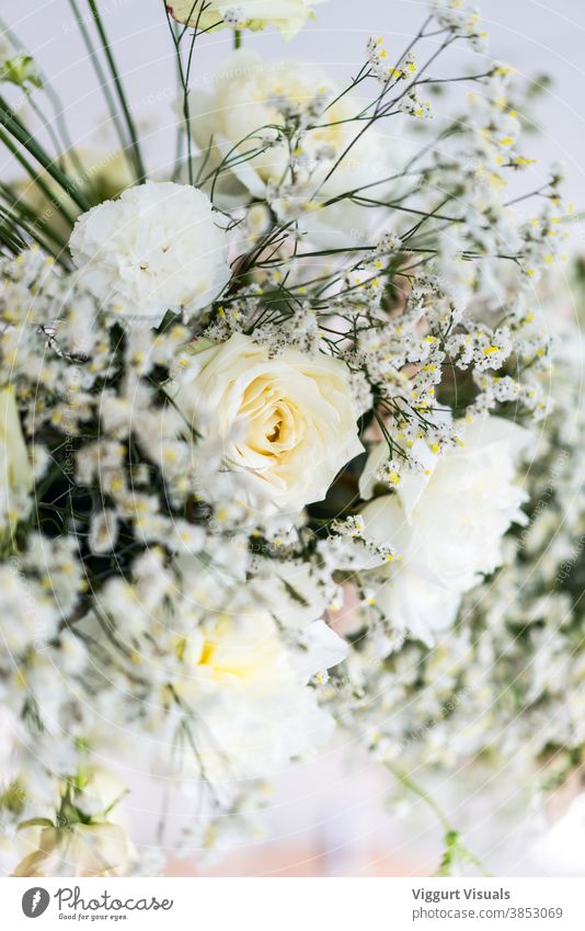 A bouquet from a wedding Bouquet white flowers Wedding Beautiful decoration green