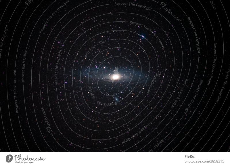 Andromeda Galaxy Astronomy galaxy Universe stars Night Night sky Sky Exterior shot Starry sky Infinity Starlit Constellation Andromeda galaxy Dark