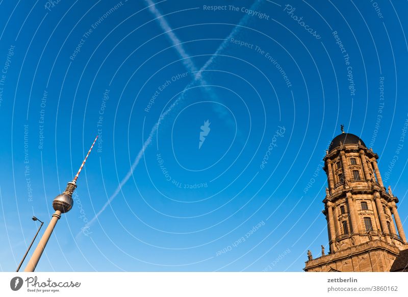 Television Tower and Berlin Town Hall at Molkenmarkt alex Alexanderplatz Architecture Office city Germany Television tower Worm's-eye view Capital city