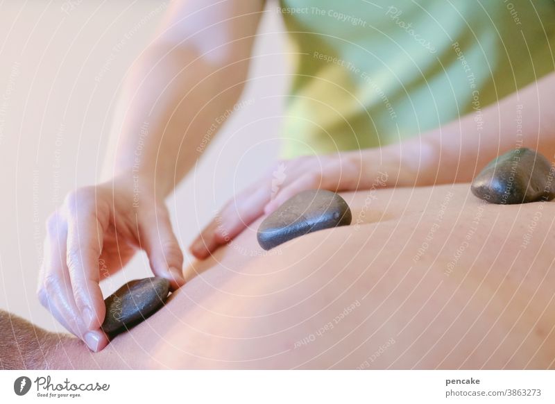 massage Wellness Massage Hände Haut Hot-Stone Gesundheit Therapie