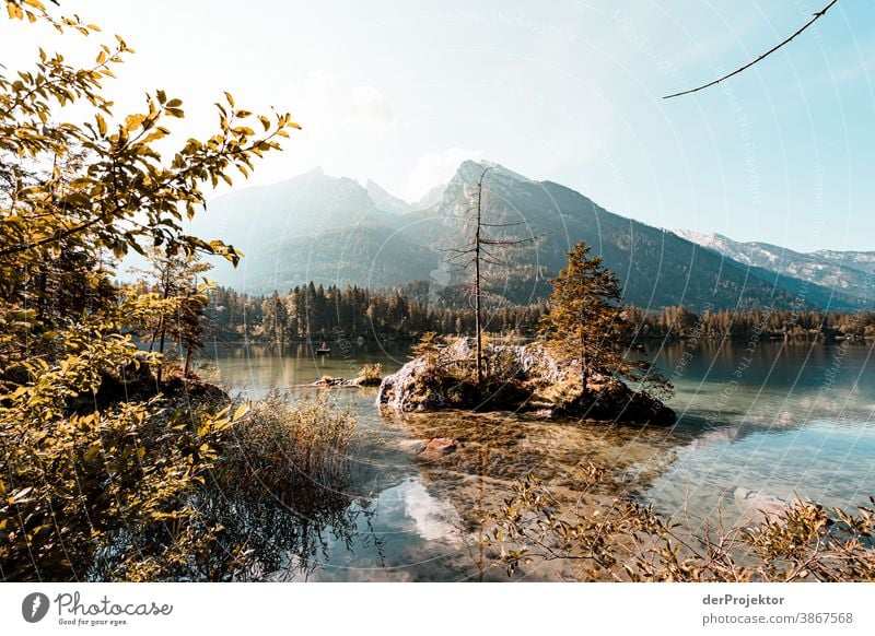 Sunrise at Hintersee in Berchtesgardener Land Sunrise - Dawn Experiencing nature Miracle of Nature nature conservation Vacation & Travel Tourism Mountain Hiking
