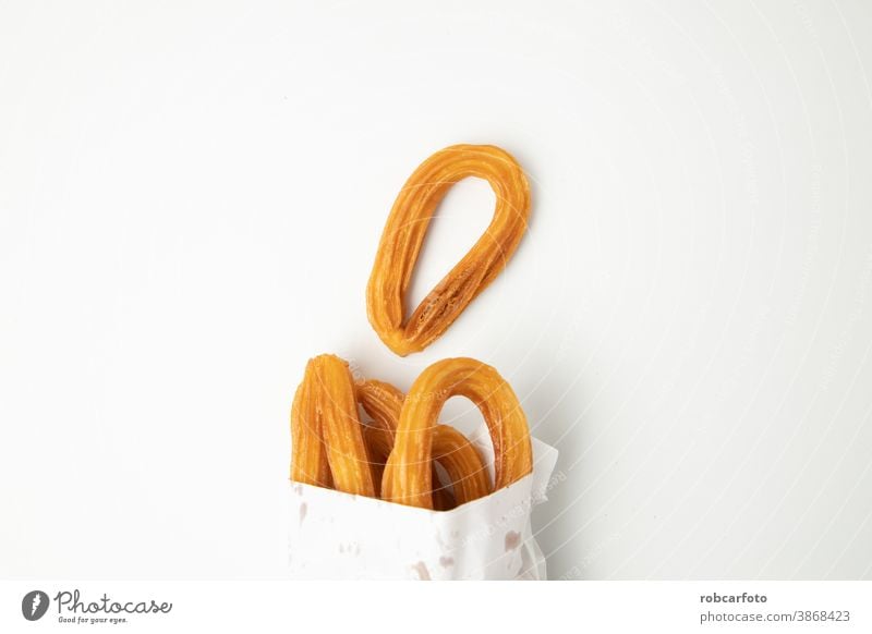 delicious churros to take with hot chocolate spanish snack breakfast background traditional fried brown bakery mexican biscuit coffee culture food calories