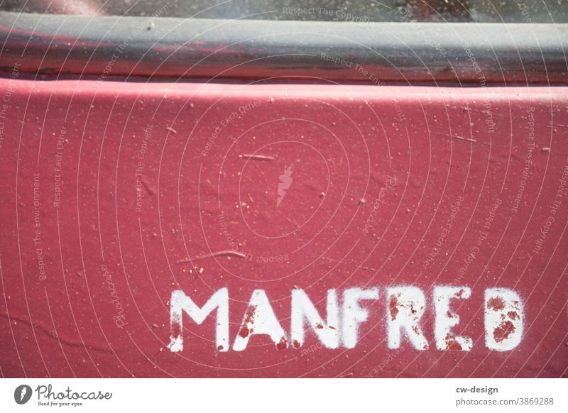 Manfred Erich Albert manfred Word Name Boy's name Characters Letters (alphabet) Typography Signs and labeling Wall (building) Wall (barrier) Facade
