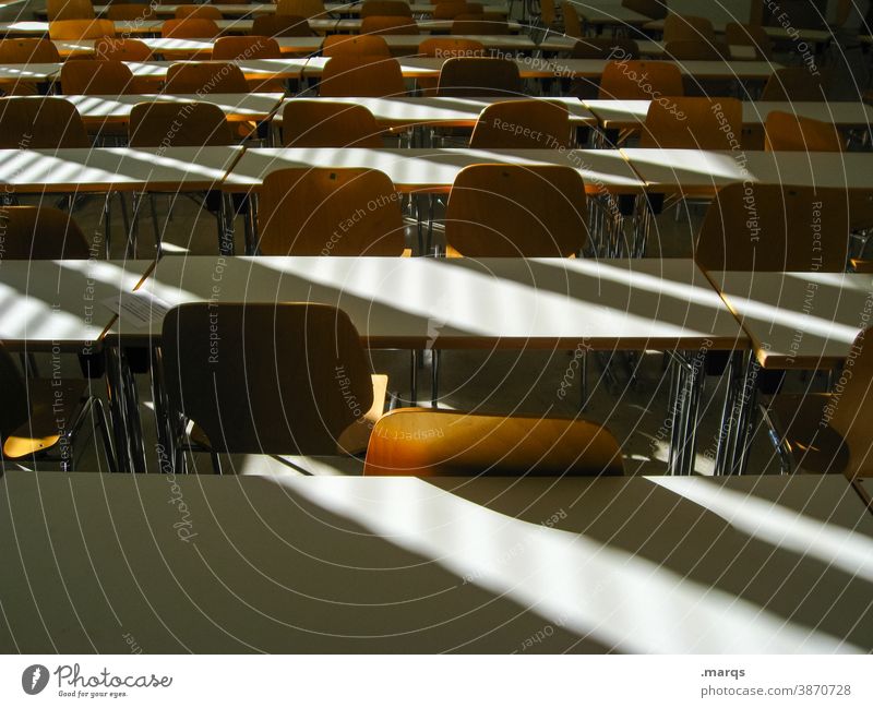 classrooms School Study Education Table Chair Shadow Classroom Empty