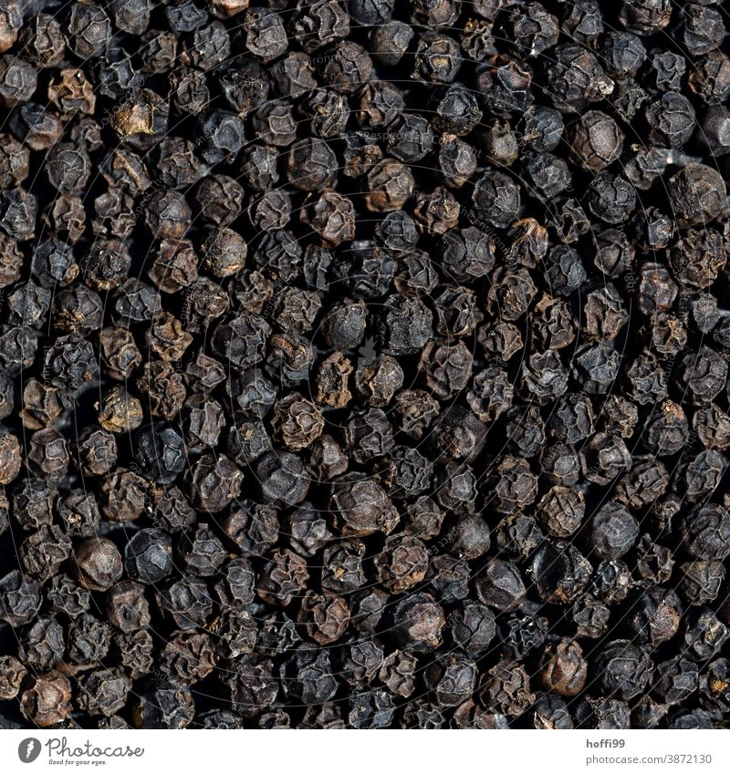 Pepper - black pepper Peppercorn Black Herbs and spices Spicy Tangy Close-up Detail Nutrition Cooking Food Ingredients Kitchen Macro (Extreme close-up)