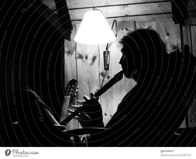 floete unplugged Silhouette Man Make music Sit recorder Music