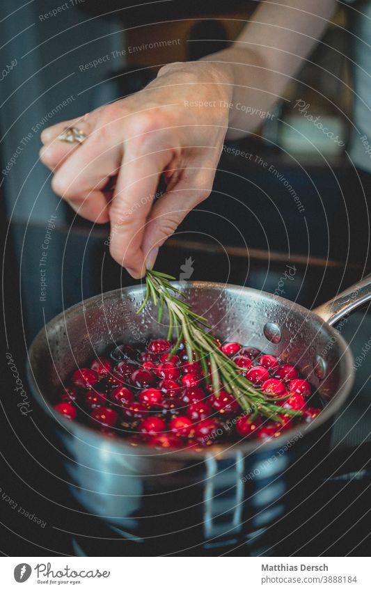 Sweetened rosemary Rosemary cranberries Top boil boiling water Baking Baking at home Cooking & Baking