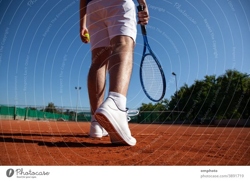 Tennis Player Befor First Service tennis player sportsman ball serve court hitting aerial shoot powerful ace win game set competition point score racquet racket