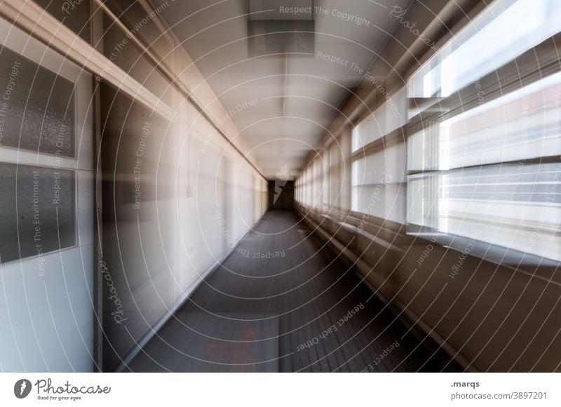 Zoom In Hallway Corridor Lanes & trails Dark motion blur Movement Vanishing point Perspective Flee Future Crazy Speed Exceptional Running Interior design