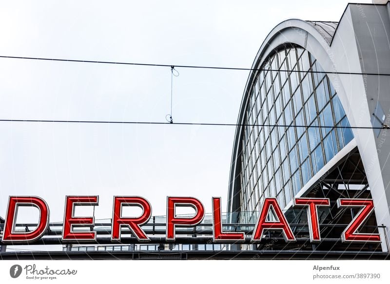 A place for Alexander Alexanderplatz Berlin Architecture Places SBahn Train station Capital city Downtown Berlin Town Tourism Colour photo Deserted Germany