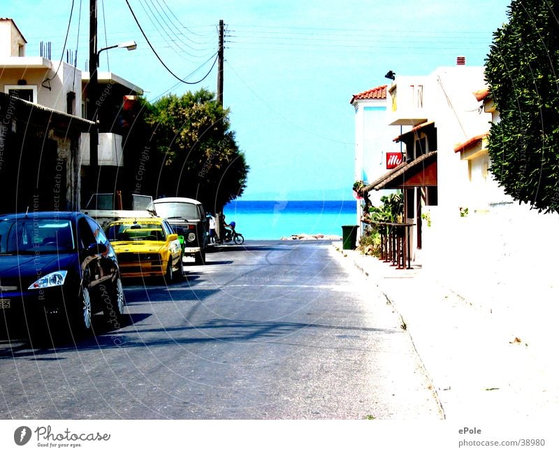 Road to the sea Ocean Greece Samos Lanes & trails Street Island