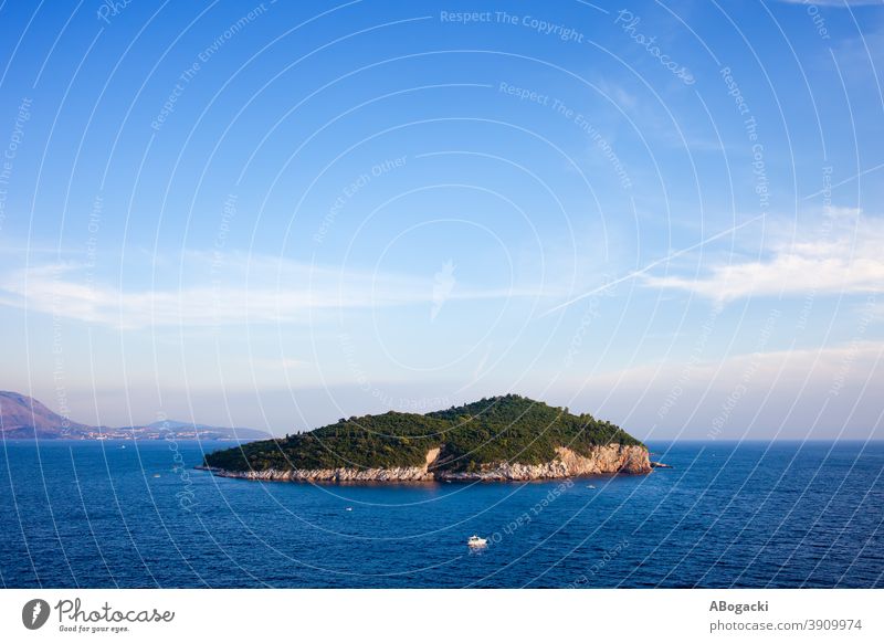 Lokrum Island on the Adriatic Sea in Croatia adriatic attraction blue croatia dalmatia destination europe famous island lokrum mediterranean nature scenery sea