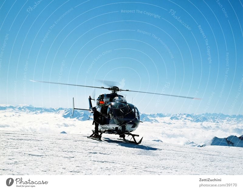 Hubi Helicopter Mont Blanc Electrical equipment Technology Snow Mountain Eurocopter