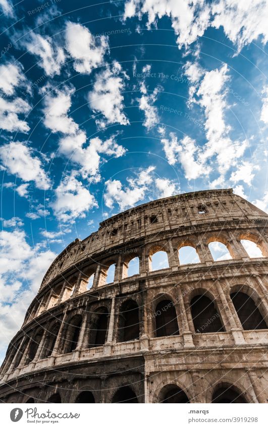 Colosseum Rome Italy Europe Architecture Landmark Historic Culture Ancient Building Stone Ruin Amphitheatre Vacation & Travel Roman Monument Tourism Italian