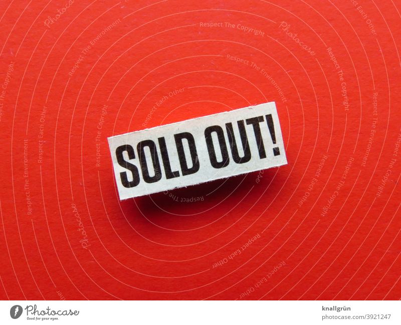SOLD OUT! sold out Empty Shopping Consumption Markets business Store premises Retail sector Supermarket consumer Product Customer Bestseller Commerce buy Load