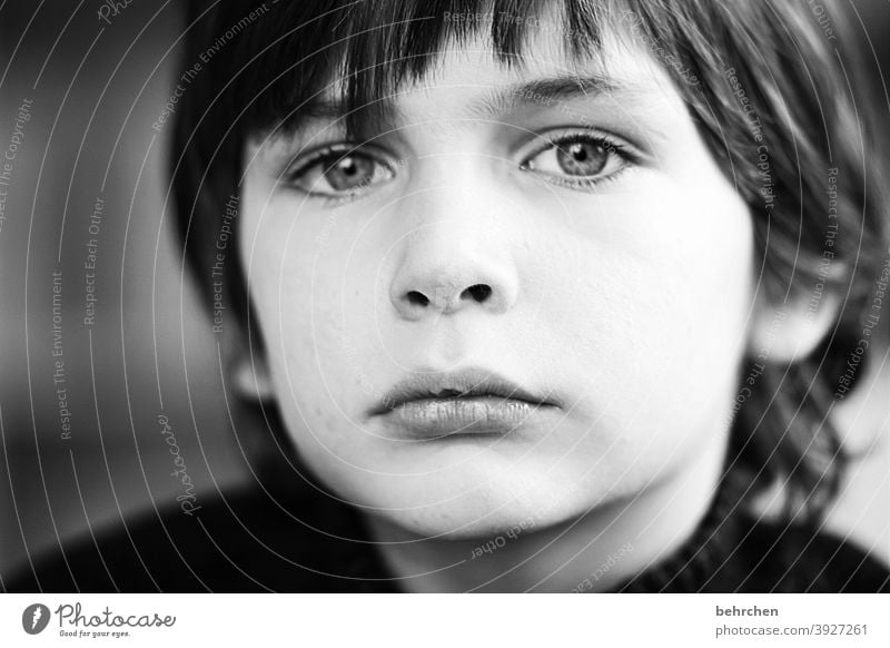 when i look into you! there is so much to feel! and so close to me! Child Longing Boy (child) Meditative Infancy Face Close-up Concern Love Day Light Contrast