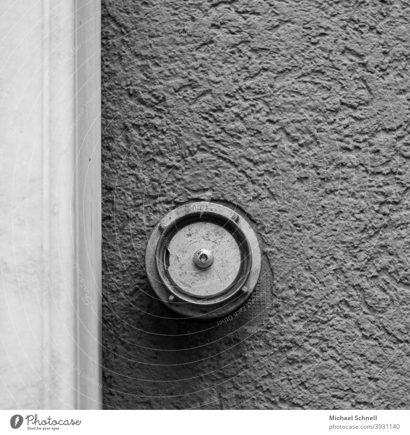 Round termination on a house wall Wall (building) Facade Deserted Exterior shot Wall (barrier) Gloomy Abstract